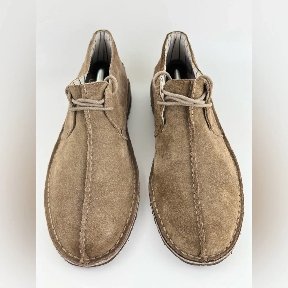 Men's Rocket Dog Tan-Brown Suede Chukka Style Boots, Size 10, 1-inch Heels